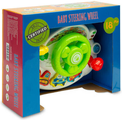 Toyz Steering Wheel Steering wheel with Light and Sounds for 18++ Months