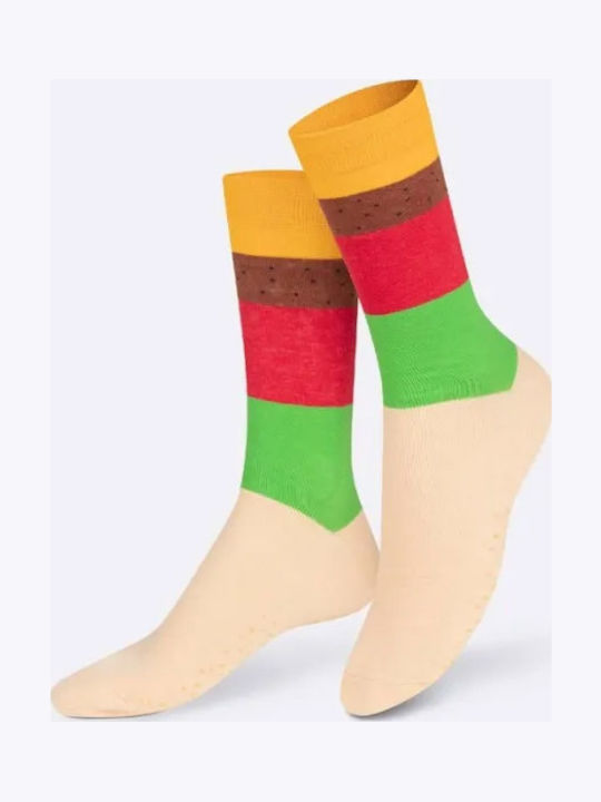 Eat My Socks Cheese Burger Γυναικείες Κάλτσες Πολύχρωμες