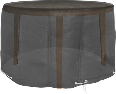 vidaXL Waterproof Dining Table Cover Black 125x125x75cm