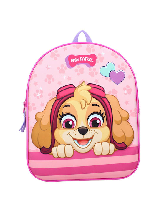 Paw Patrol 3D - Never Stop Talking Schulranzen Rucksack Kindergarten in Rosa Farbe