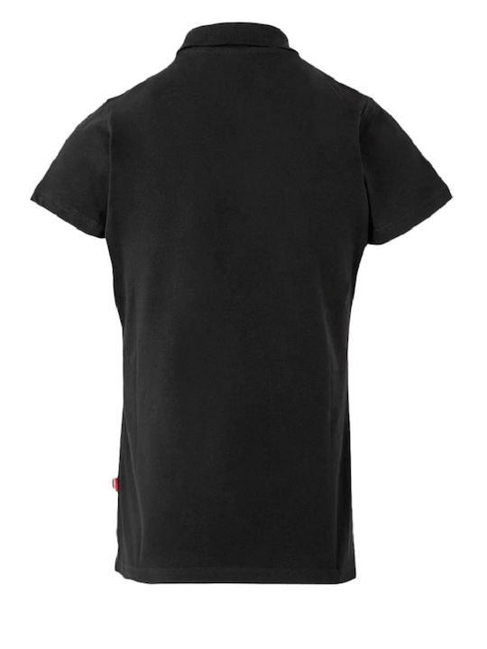 Velilla Short Sleeve Women's Cotton Work Polo Shirt Black