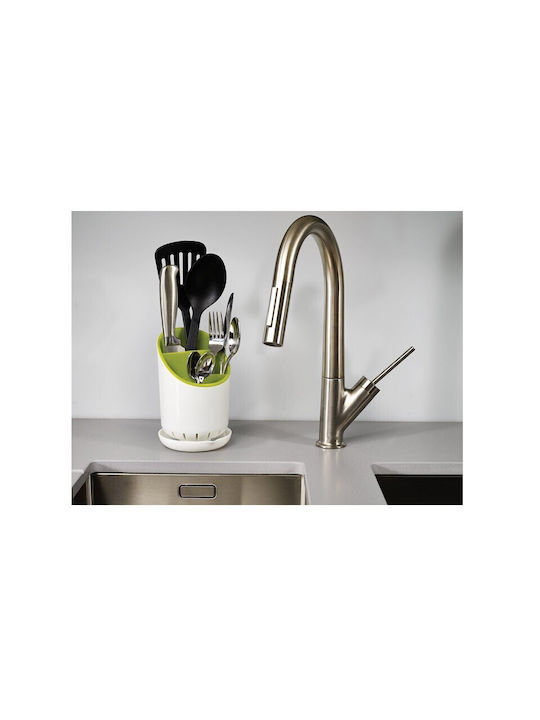 Plastic White Cutlery Drainer