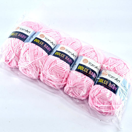 YarnArt Dolce Chunky Micro Polyester Pink 50m 100gr
