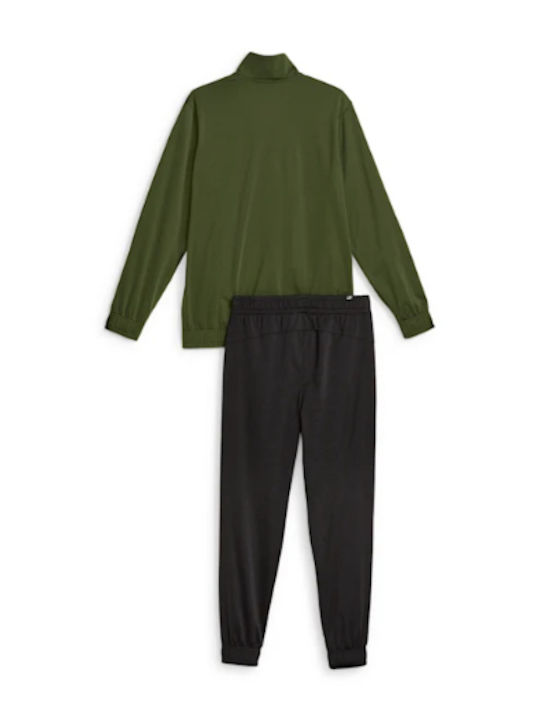 Poly Tracksuit Glossy with Elastic Khaki