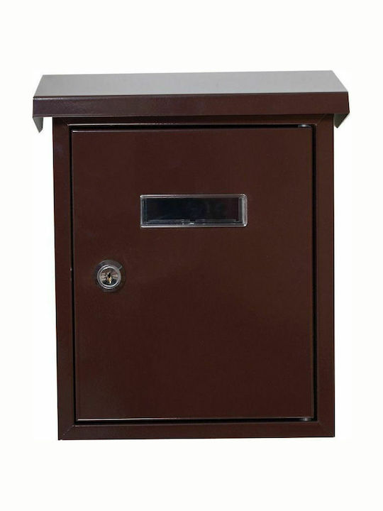 Import Hellas Outdoor Mailbox Metallic in Gray Color 19x6x19.2cm