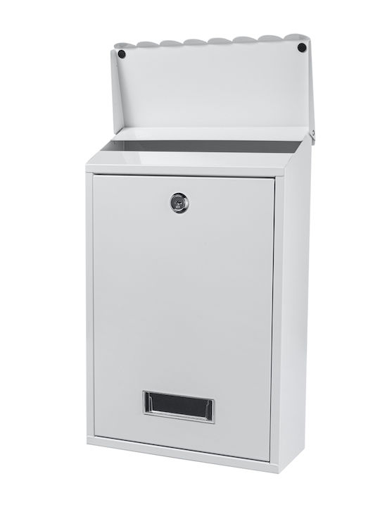 Cutie Poștală pentru Bloc Inox în Culoarea Alb 40x40x40cm