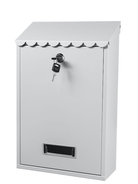 Cutie Poștală pentru Bloc Inox în Culoarea Alb 40x40x40cm