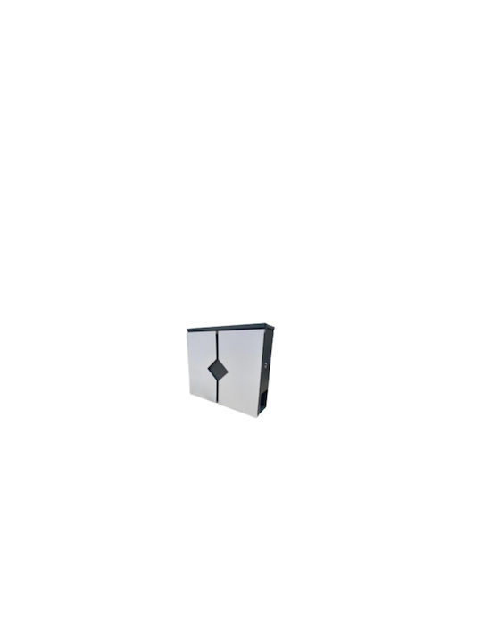 Γραμματοκιβώτιο Inox σε Ασημί Χρώμα 36x37cm Γραμματοκιβώτιο Inox σε Ασημί Χρώμα 36x37cm