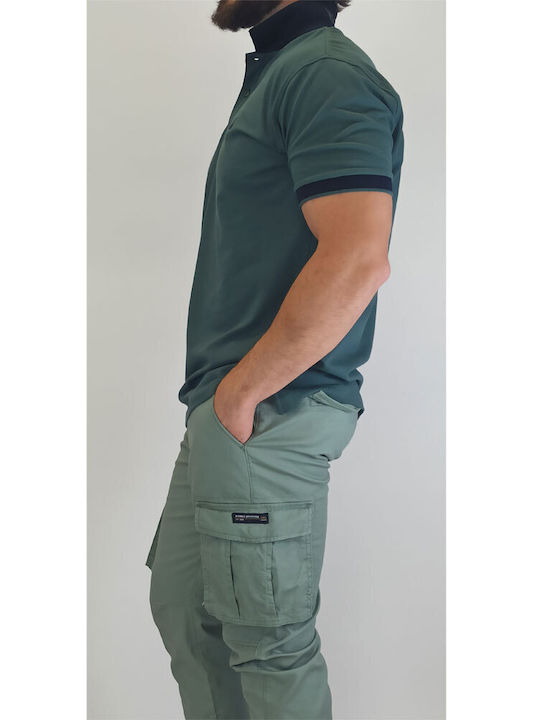 Double Men's Trousers Cargo Khaki