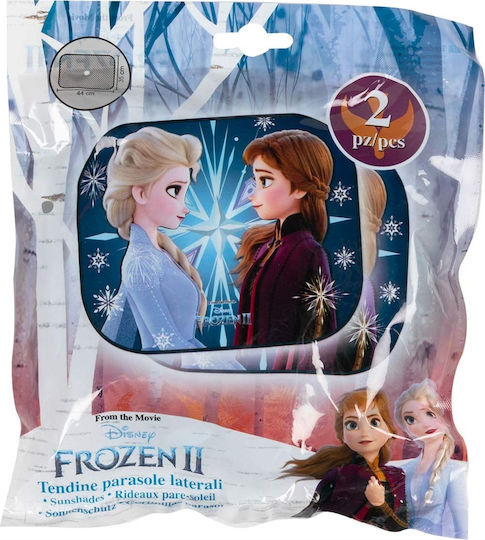 Colzani Πλαϊνά Σκίαστρα Αυτοκινήτου με Βεντούζα Disney Frozen II 44x35εκ. 2τμχ