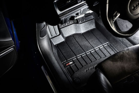 Frogum Set of Front and Rear Mats 4pcs Tray Type for Volkswagen T-Cross 2018 Black