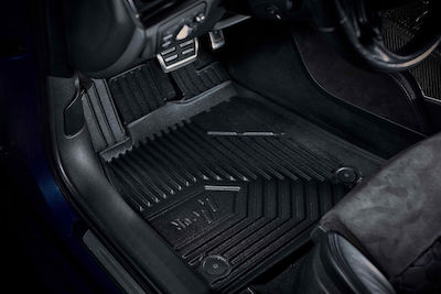 Frogum Set of Front and Rear Mats Tray Type 4pcs from Rubber for Seat Arona / Ibiza Skoda Fabia Volkswagen Polo Black