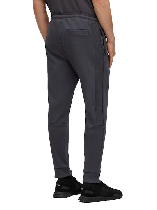 Hugo Boss Men's Sweatpants with Rubber Gray