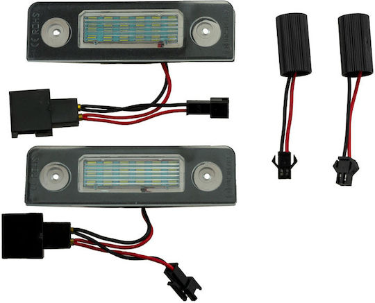 NTY Lumini pentru plăcuțele de înmatriculare Lumini LED 12V pentru Skoda Octavia / Roomster 2buc