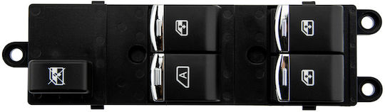 NTY Car Window Switch for Nissan Navara / Qashqai 13pin Black