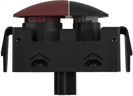 NTY Car Hazard Lights Switch 12V for Nissan NV400 Opel Movano Renault Master Twingo 6pin Black