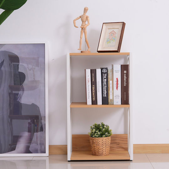 Beige Bookcase 44x35x72.5cm