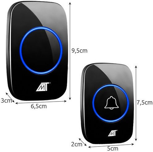 Malatec Wireless Door Bell Black