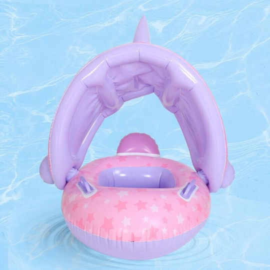 Sainteve Swimtrainer With Length 70cm And Purple Sunshade Unicorn