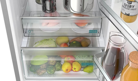 Siemens Kühl-Gefrierkombination 363Es NoFrost H203xB60xT66.5cm. Inox KG39NXIDF