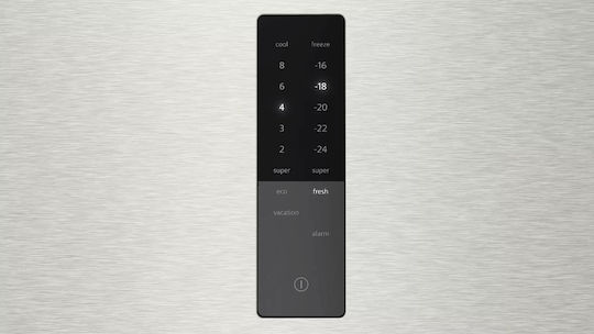Siemens Kühl-Gefrierkombination 363Es NoFrost H203xB60xT66.5cm. Inox KG39NXIDF