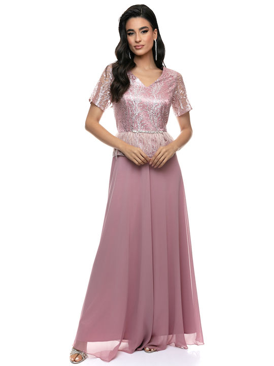 RichgirlBoudoir Sommer Maxi Kleid für Hochzeit / Taufe Rosa