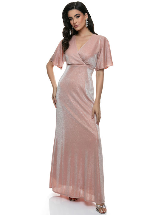 RichgirlBoudoir Summer Maxi Evening Dress Shirt Dress Pink