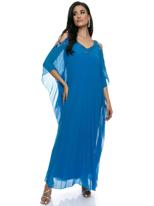 RichgirlBoudoir Summer Maxi Dress for Wedding / Baptism Blue