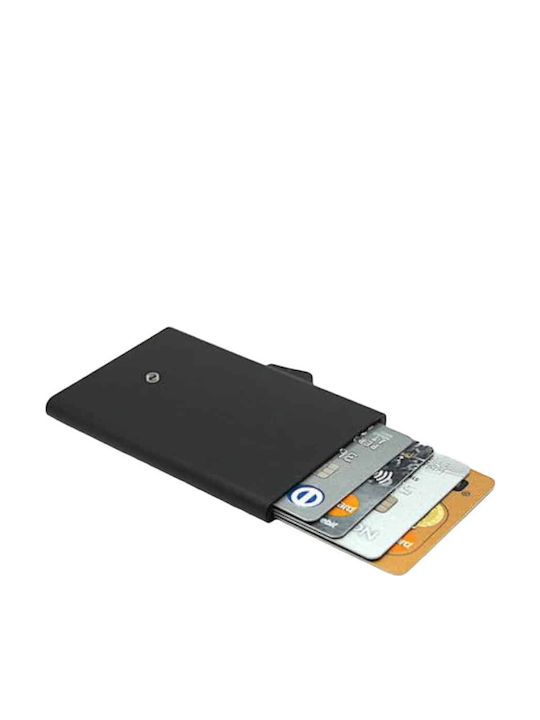 Ανδρικό Πορτοφόλι Καρτών με RFID Μαύρο