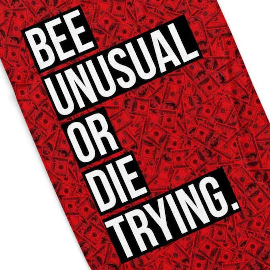 Bee. Unusual. Πετσέτα Microfiber Σώματος Κόκκινη 150x90εκ.