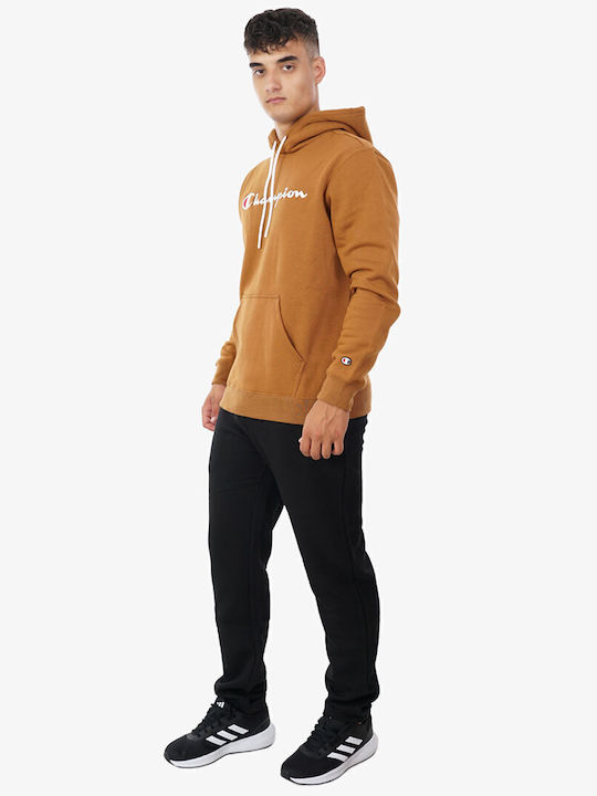 Φούτερ με Κουκούλα Καφέ