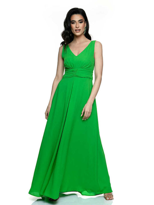 RichgirlBoudoir Maxi Rochie Drapat Verde