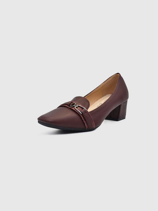 Joya Pantofi cu toc Burgundy