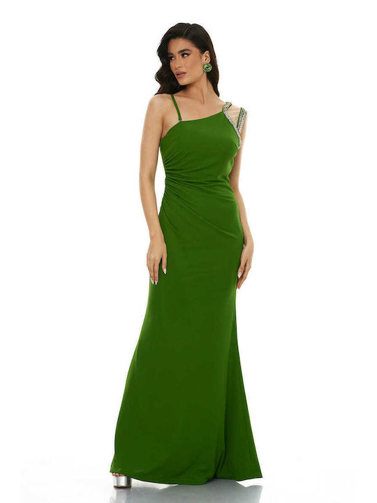 RichgirlBoudoir Summer Maxi Dress for Wedding / Baptism Green