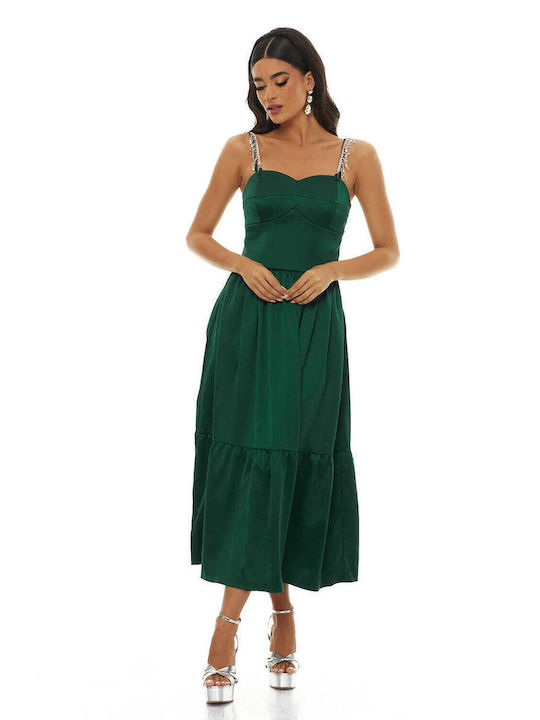 RichgirlBoudoir Midi Dress for Wedding / Baptism Green