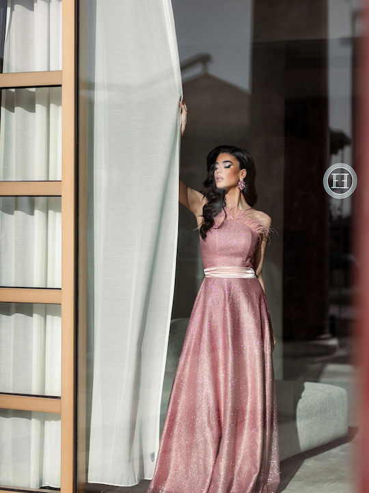 Summer Maxi Dress for Wedding / Christening Pink