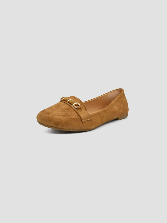 Joya Wildleder Damen Ballerinas in Braun Farbe