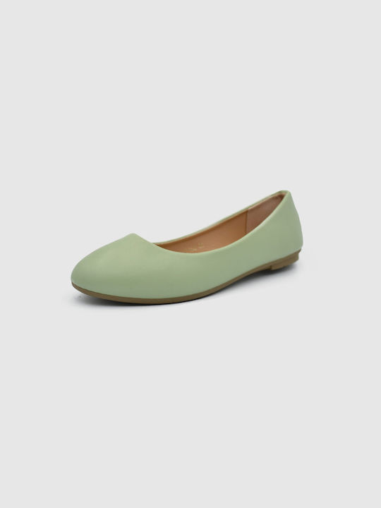 Joya Damen Ballerinas in Grün Farbe