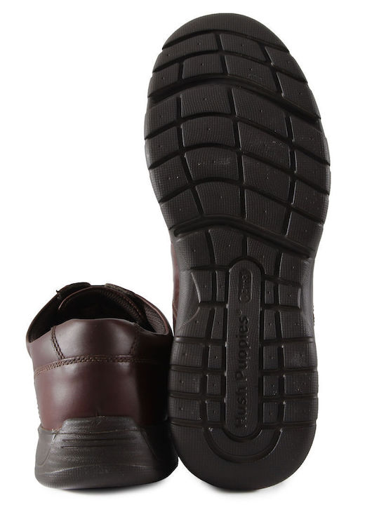 Hush Puppies Leder Herren Freizeitschuhe Braun
