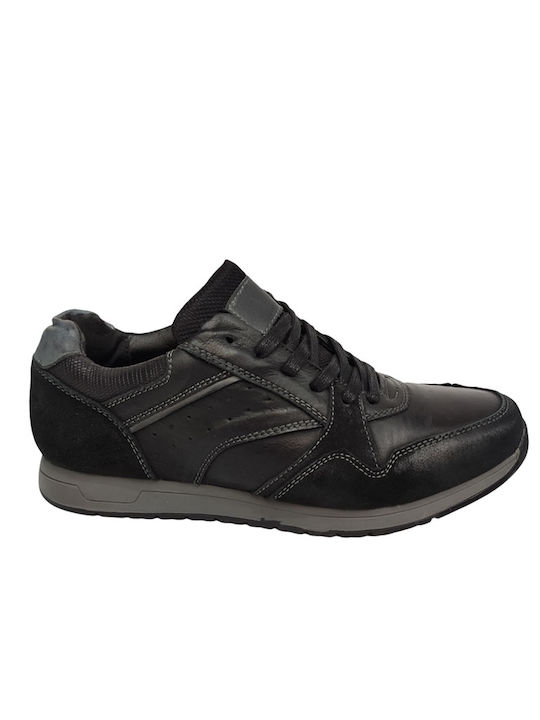 Gale Leder Herren Freizeitschuhe Schwarz