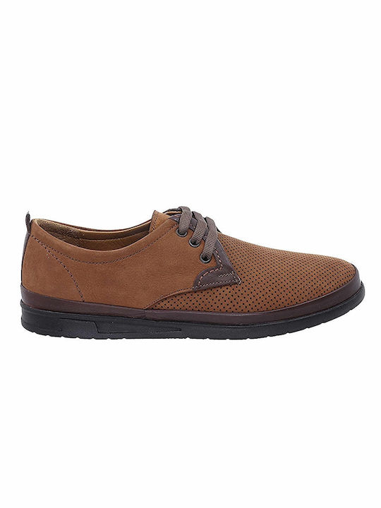 Safe Step Men's Anatomic Leather Casual Shoes Tabac Brown