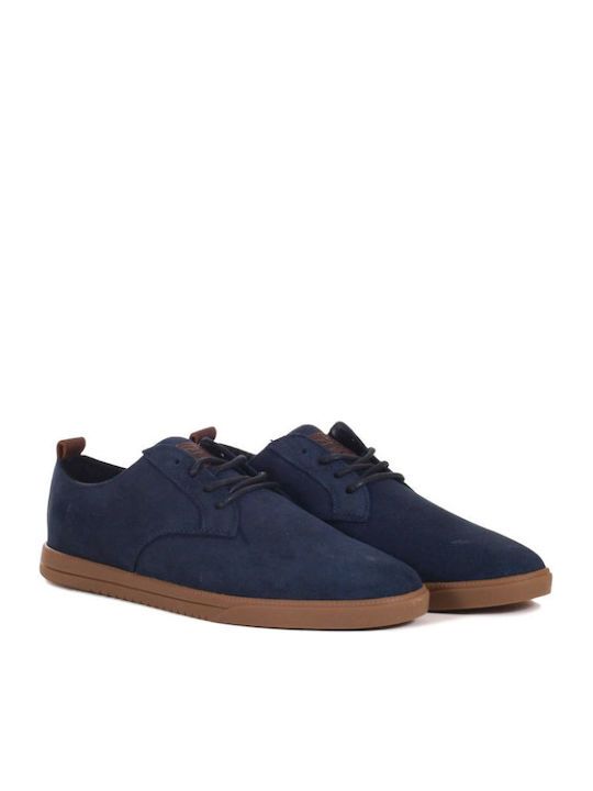 Clae ELLINGTON Suede Pantofi casual pentru bărbați Albastru