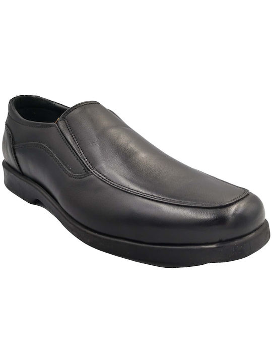 Cabrini Leder Herren Freizeitschuhe Schwarz