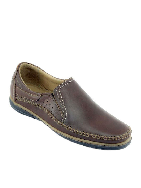 Men's Leather Casual Shoes Tabac Brown