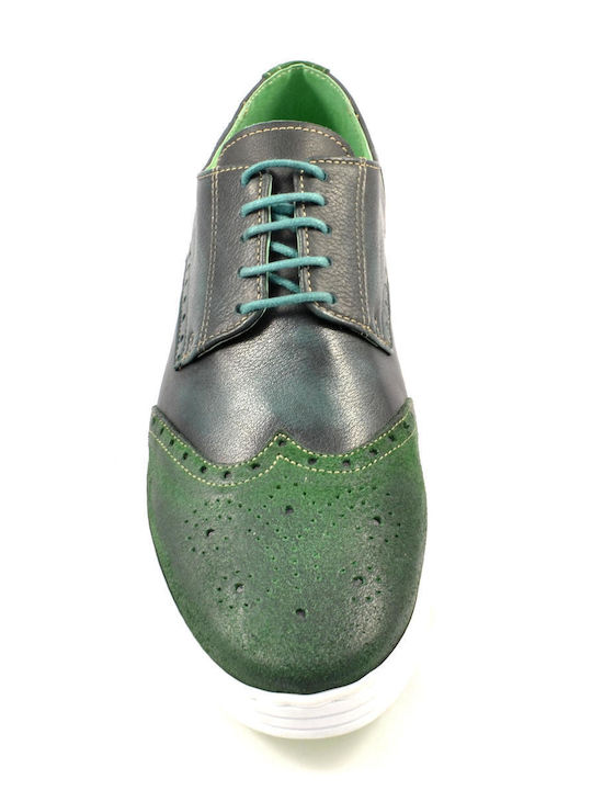 Fat Company Men's Leather Casual Shoes Green