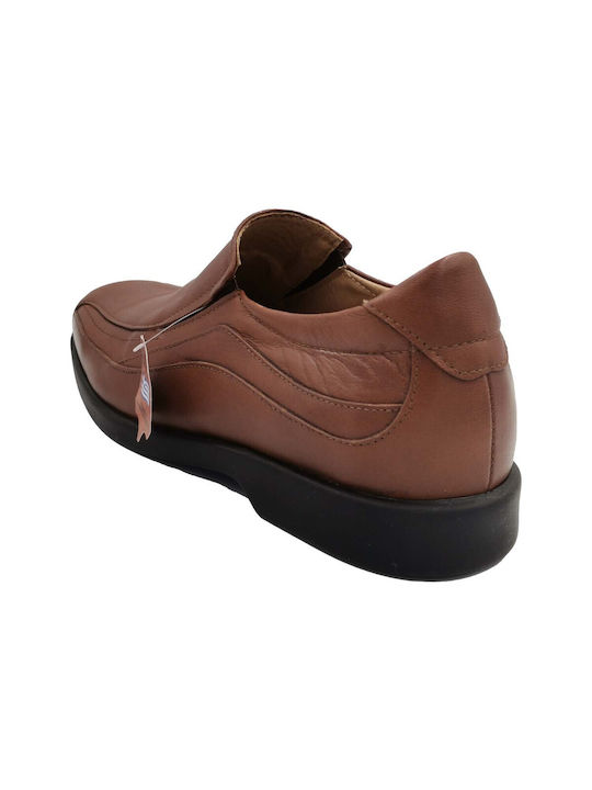 Cabrini Men's Leather Casual Shoes Tabac Brown