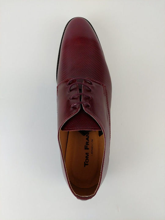 Leder Herren Freizeitschuhe Burgundisch