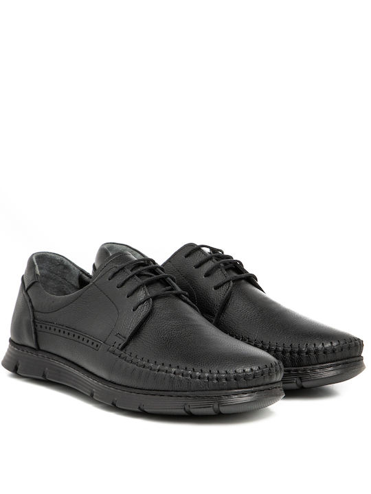 Il Mondo Comfort Men's Leather Casual Shoes Black