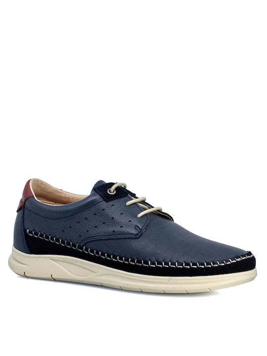 Dj.Santa Men's Leather Casual Shoes Blue