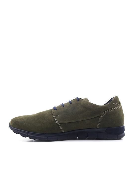 Leder Herren Freizeitschuhe Grün